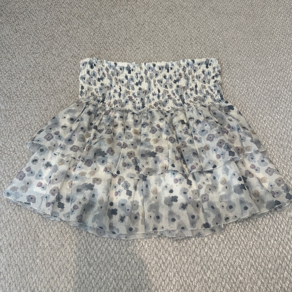 Anime Bing Floral Tiered Skirt